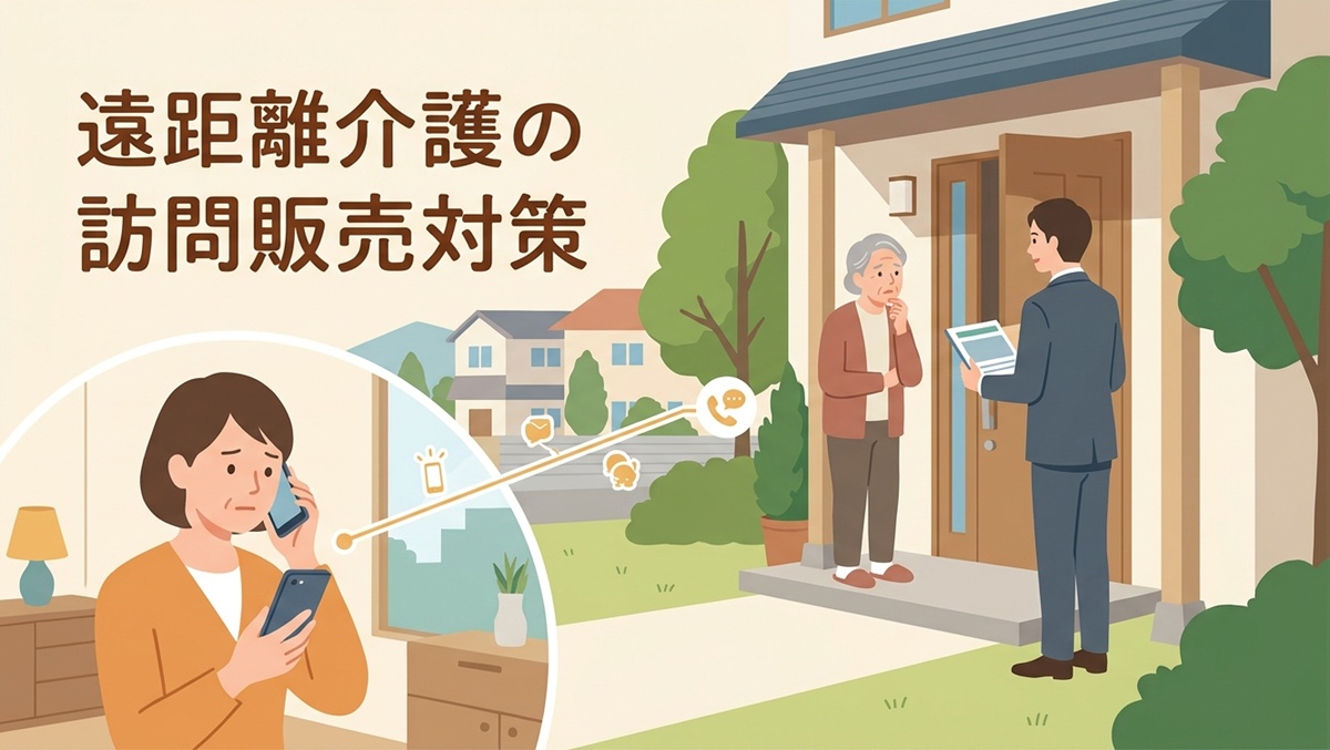 遠距離介護の訪問販売対策｜親を責めずに被害を防ぐ「即決させない」仕組み作り