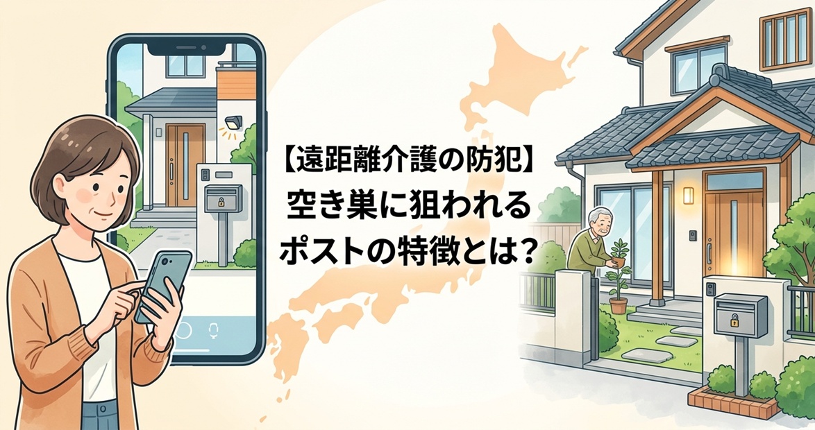 【遠距離介護の防犯】空き巣に狙われるポストの特徴とは？留守を悟らせない対策とチェックリスト