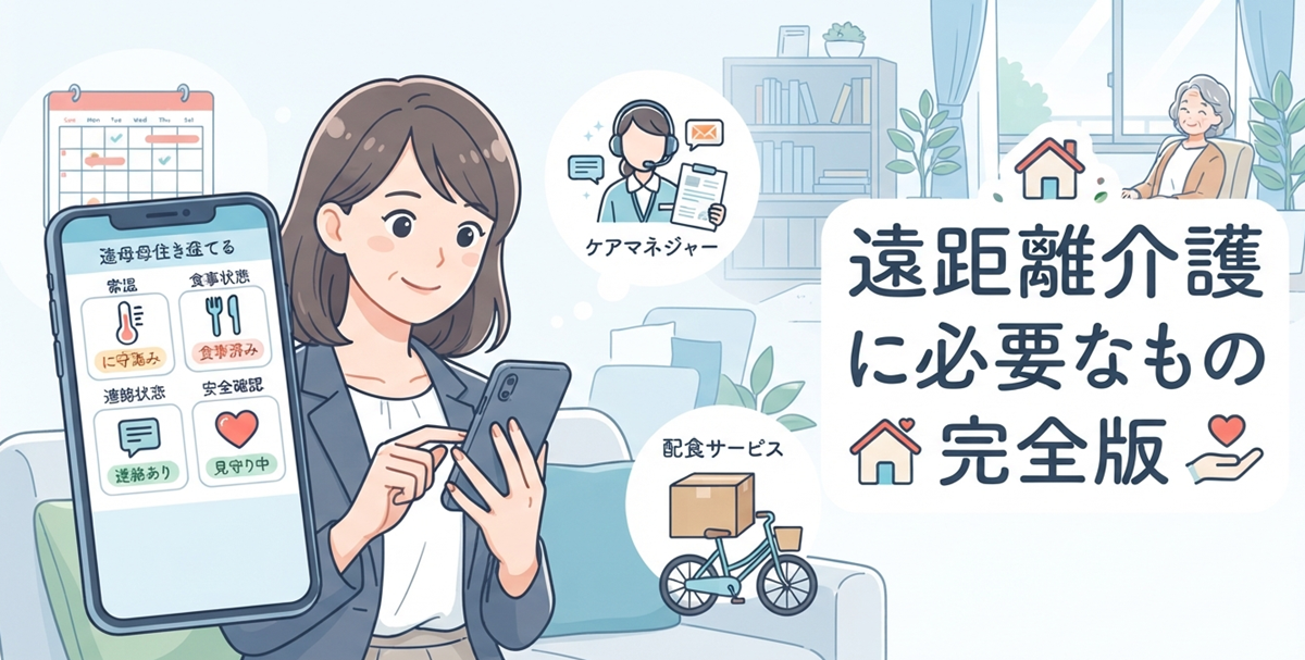 遠距離介護に必要なもの完全版｜経験者が実践した後悔しない準備・便利グッズ・無理なく続ける仕組み