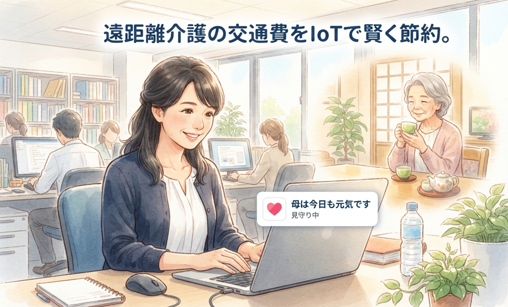 遠距離介護の交通費をIoTで賢く節約。ITプロが教える「罪悪感」を手放す見守り術