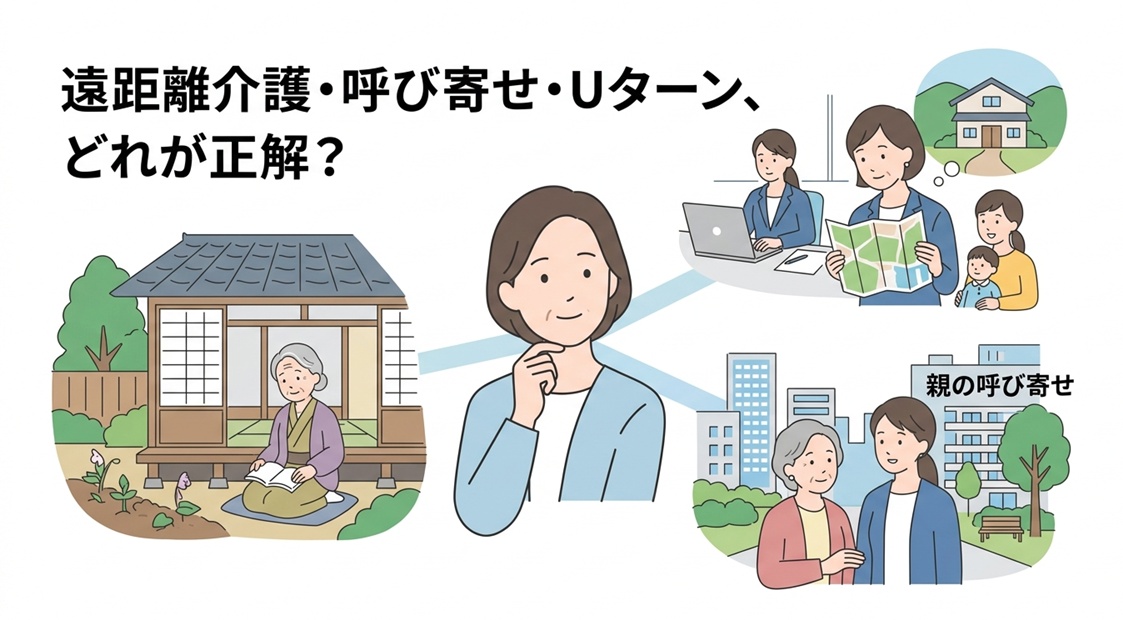 遠距離介護・呼び寄せ・Uターン、どれが正解？後悔しないための判断軸とリアルな選択