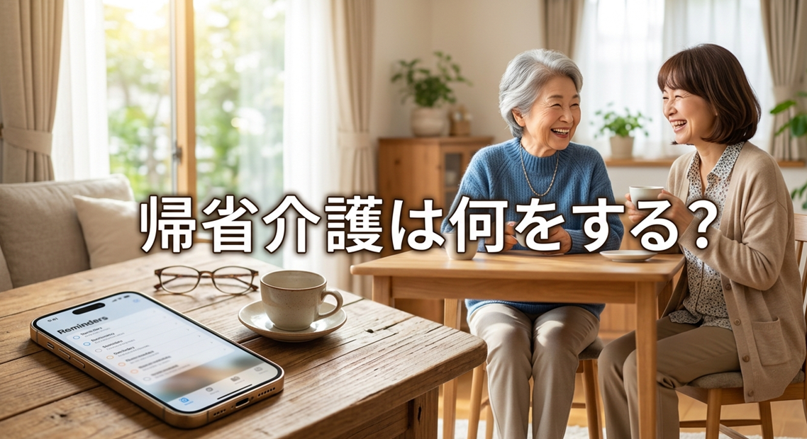 【結論】帰省介護は何をする？やること3つと親と共倒れしない遠距離の見守り設計図