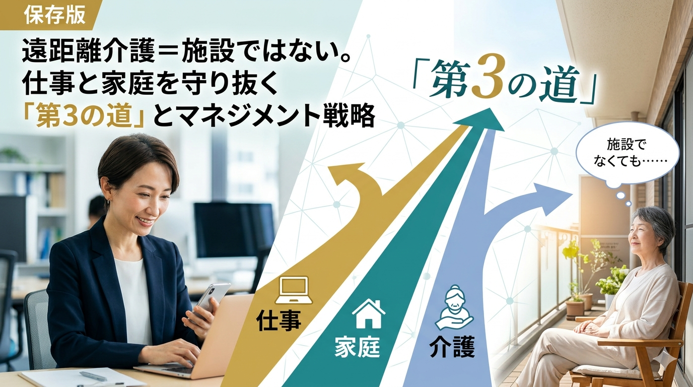 遠距離介護＝施設ではない。仕事と家庭を守り抜く「第3の道」とマネジメント戦略